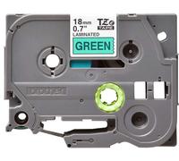Brother TZE-741 nastro per etichettatrice Nero su verde TZ