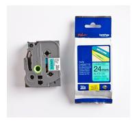 Brother TZE-751 DirectLabel Nero Su Verde Laminato 24mm X 8m Per P-T