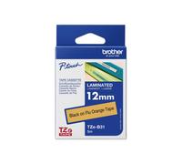 Brother TZE-B31 Nero su arancione fluorescente TZe Grigio TZEB31
