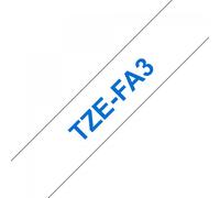 Brother tze-fa3 nastro per etichettatrice blu su bianco