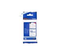 P-TOUCH TZEFA4 - Textil-Aufbügelband, blau auf weiß, 18mm