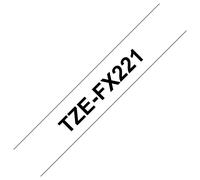 Brother TZE-FX221 nastro per etichettatrice Nero su bianco