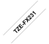 Brother TZE-FX231 nastro per etichettatrice Nero su bianco TZ