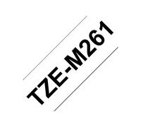 Brother TZe-M261 white opaco black Etichette/etichette TZEM261