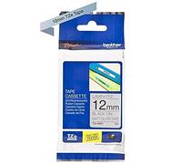 Brother TZEM931 Nastro metallizzato opaco da 12 mm (8 m) Nero/Argento opaco