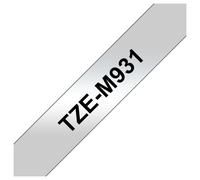 Brother TZE-M931 nastro per etichettatrice Nero su argento