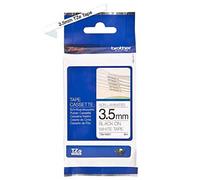 Brother TZe-N201 Labelling Tape Cassette, Black on White, 3.5mm (W) x 8M (L), No