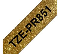 Brother TZE-PR851 nastro per etichettatrice Nero dorato NEW