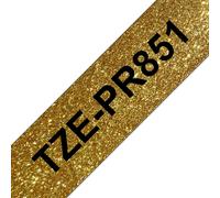 Brother TZE-PR851 nastro per etichettatrice Nero dorato NEW