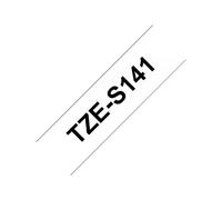 P-TOUCH TZES141 - Nastro adesivo extra forte per etichettatura, nero su sfondo tra