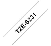 Brother tze-s231 nastro per etichettatrice nero su bianco tz