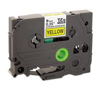 Brother TZe-S621 Labelling Tape Cassette, Black on Yellow, 9mm (W) x 8M (L), Str