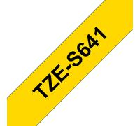 Brother TZE-S641 nastro per etichettatrice Nero su giallo TZ (TZE-S641 LAMINATED TAPE 18MM 8M - BLACK ON YELLOW EXTRA-STRONG) NEW