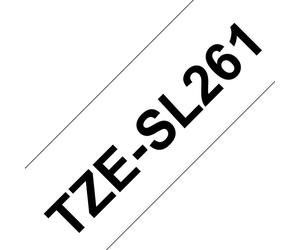 Brother TZE-SL261 nastro per etichettatrice Nero su bianco NEW