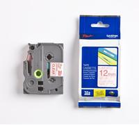 P-TOUCH TZE132 - Nastro scritta laminato, rosso a trasparente, 12 mm