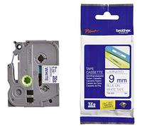 Brother TZ-223 / TZe-223, 9mm x 8m, testo blu / sfondo bianco, nastro originale