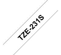 Brother TZE231S nastro per etichettatrice Nero su bianco TZe