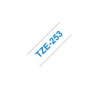 P-TOUCH TZE253 - Nastro laminato, da blu a bianco, 24 mm