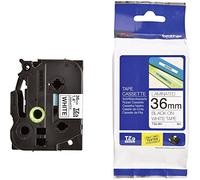 Brother TZE261 Nastro Laminato, 36 mm, Nero/Bianco