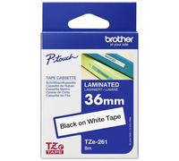 Brother TZE261 TZe-261 Cassetta nastro Colore Nastro: Bianco Colore carattere: