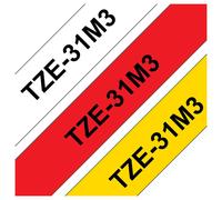 TZe-31M3 ORIGINAL Brother Nastro Nero su biancosuNero su rossosuNero su giallo