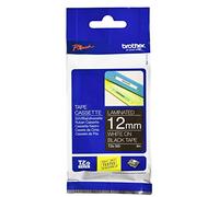Brother TZE335 Nastro Laminato, 12 mm, Bianco/Nero