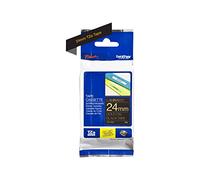 Brother TZE354 Nastro Laminato, 23.9 mm, Oro/Nero