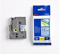Nastro Laminato Brother TZ Blu 1,2 cm x 8 m Resistente per Etichette Durature