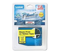 Brother TZE661 Nastro Laminato, Nero/Giallo
