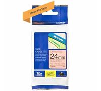 Brother TZEB51 Nastro Laminato fluorescente da 24 mm (5 m) Nero/Arancio fluo