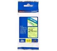 Brother TZEC51 Nastro Laminato fluorescente da 24 mm (5 m) Nero/Giallo fluo