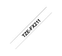 Brother TZeFX211 Flexitape black auf white Rolle x 1 n Etichette/etichette
