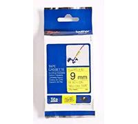 Brother TZEFX621 Nastro Flessibile, 9 mm, Nero/Giallo Nero/Giallo 9 mm Flessibil