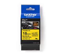 Brother TZEFX641 Nastro Laminato flessibile da 18 mm (8 m) Nero/Giallo