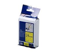 Brother TZEFX651 Nastro Laminato flessibile da 24 mm (8 m) Nero/Giallo