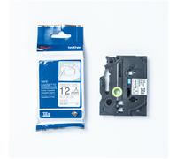BROTHER - TZER231 - Brother - Nastro - tessuto - 12 mm - Nero su Bianco - 4m - TZER231 - BROTZER231 - Conf. da 1 Pz. - TZER231