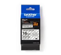 Brother TZES141 Nastro Laminato con adesivo resistente da 18 mm (8 m) Nero/Trasparente