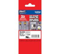 Brother TZES251 Nastro Laminato con adesivo resistente da 24 mm (8 m) Nero/Bianco