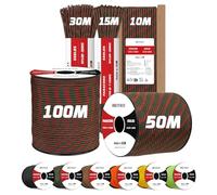 Brotree 4mm Paracord 550 7 Fili Nylon Corda 30M Tipo III Corda da Paracadute per Sopravvivenza, All'aperto, Fatto a Mano - 250kg Carico di Rottura (Apocalisse)