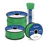 Brotree 550 Paracord 4mm 30m Corda 100% Poliestere Tipo III 7 Fili per Bracciale, All'Aperto, Campeggio, Sopravvivenza - Verde Smeraldo