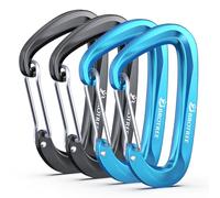 Brotree Moschettone Multiuso 12KN (1200 kg) Pesante Moschettoni Tipo D Alluminio per Amaca, Borse, Zaino, Campeggio