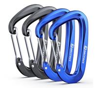 Brotree Moschettone Multiuso 12KN (1200 kg) Pesante Moschettoni Tipo D Alluminio per Amaca, Borse, Zaino, Campeggio