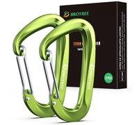 Brotree Moschettone Multiuso 12KN (1200 kg) Pesante Moschettoni Tipo D Alluminio per Amaca, Borse, Zaino, Campeggio