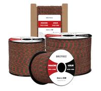 Brotree Paracord 3mm 50M Corda 100% Nylon Tipo II 3 Fili Corda Paracord 425 per Esterno, Artigianato, Fatto a Mano - 192 kg Carico di Rottura (Apocalisse)