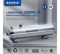 BROVA Depuratore d'acqua domestico e commerciale per tutta la casa, sistema UF PVDF da 0,01μm, grande flusso1000L-15000L/H SUS304