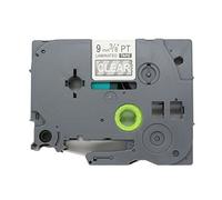 BROVACS 1 confezione di nastro adesivo bianco su trasparente compatibile con Brother P-Touch TZ 125 TZe 125 9 mm 3/8" OPA1112E