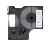 BROVACS 1 confezione di nastro adesivo blu su bianco compatibile con DYMO D1 40914 9 mm 3/8" OPA2114