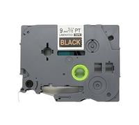 BROVACS 1 confezione di nastro adesivo dorato su nero compatibile con Brother P-Touch TZ 324 TZe 324 9 mm 3/8" OPA1132D