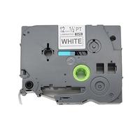 BROVACS 1 confezione di nastro adesivo nero su bianco compatibile con Brother P-Touch TZ 231 TZe 231 12 mm 1/2" OPA1123