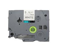 BROVACS 1 confezione di nastro adesivo nero su bianco extra forte compatibile per Brother P-Touch TZ S221 TZe S221 9 mm 3/8" OPA1222